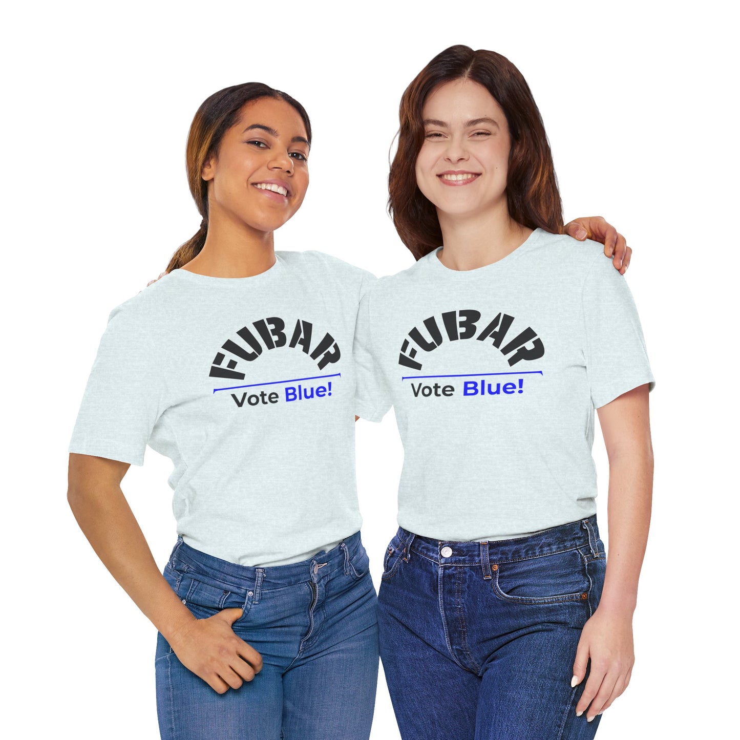 "Fubar - Vote Blue" - Unisex Retail Fit - Black Text