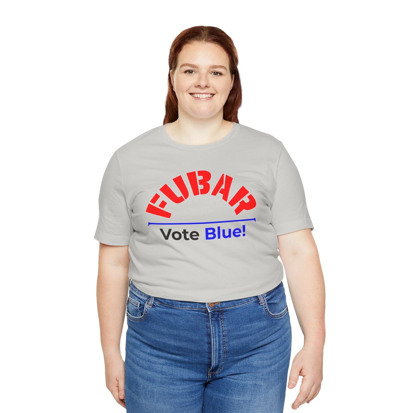 "Fubar - Vote Blue" - Unisex Retail Fit - Red Text on Lighter Colors