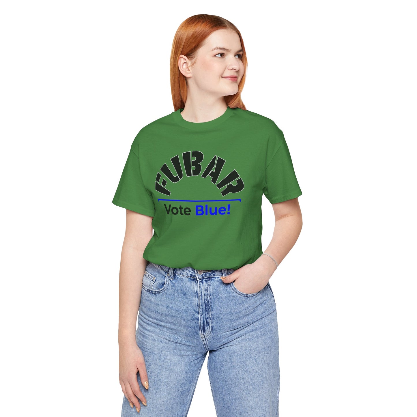 "Fubar - Vote Blue" - Unisex Retail Fit - Black Text