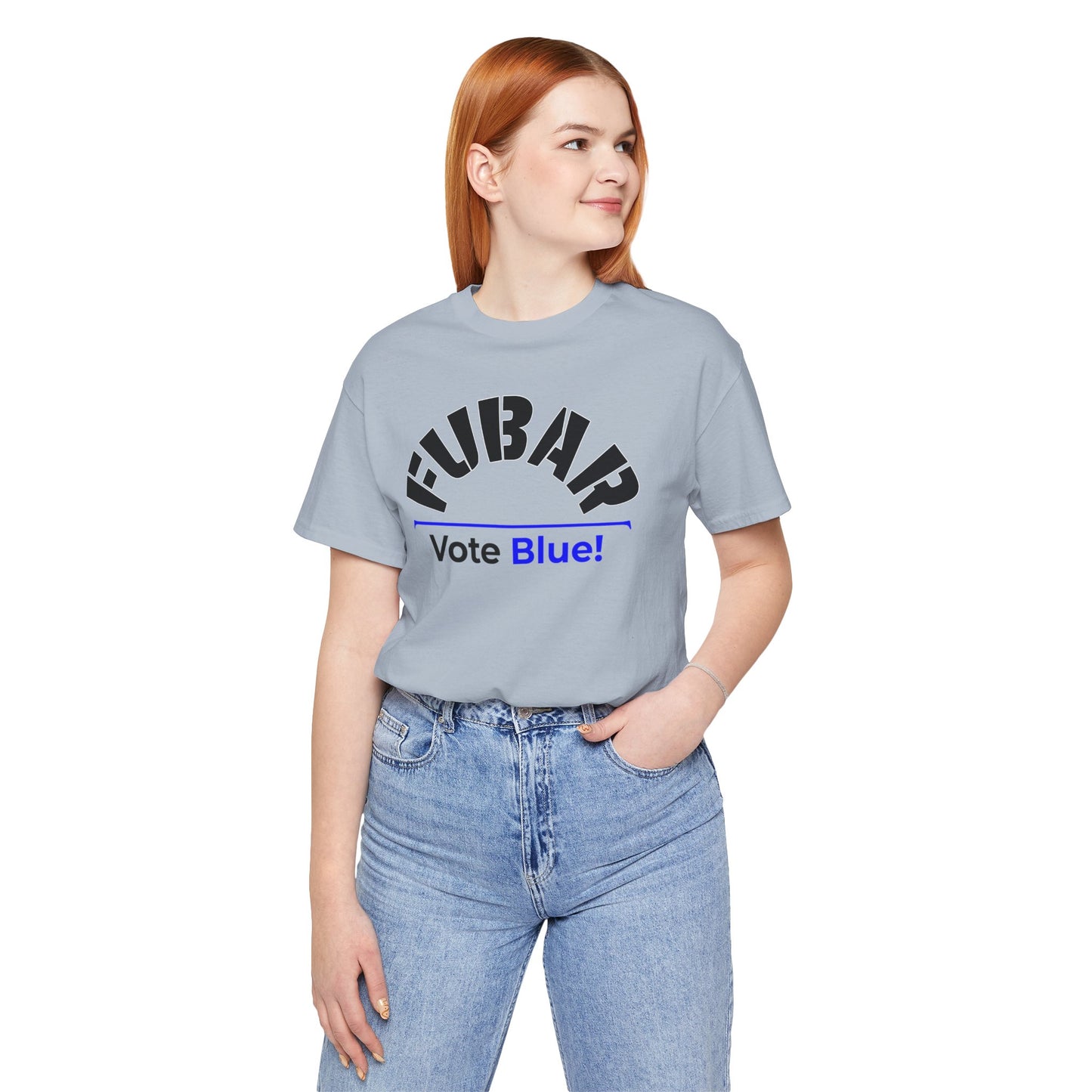 "Fubar - Vote Blue" - Unisex Retail Fit - Black Text