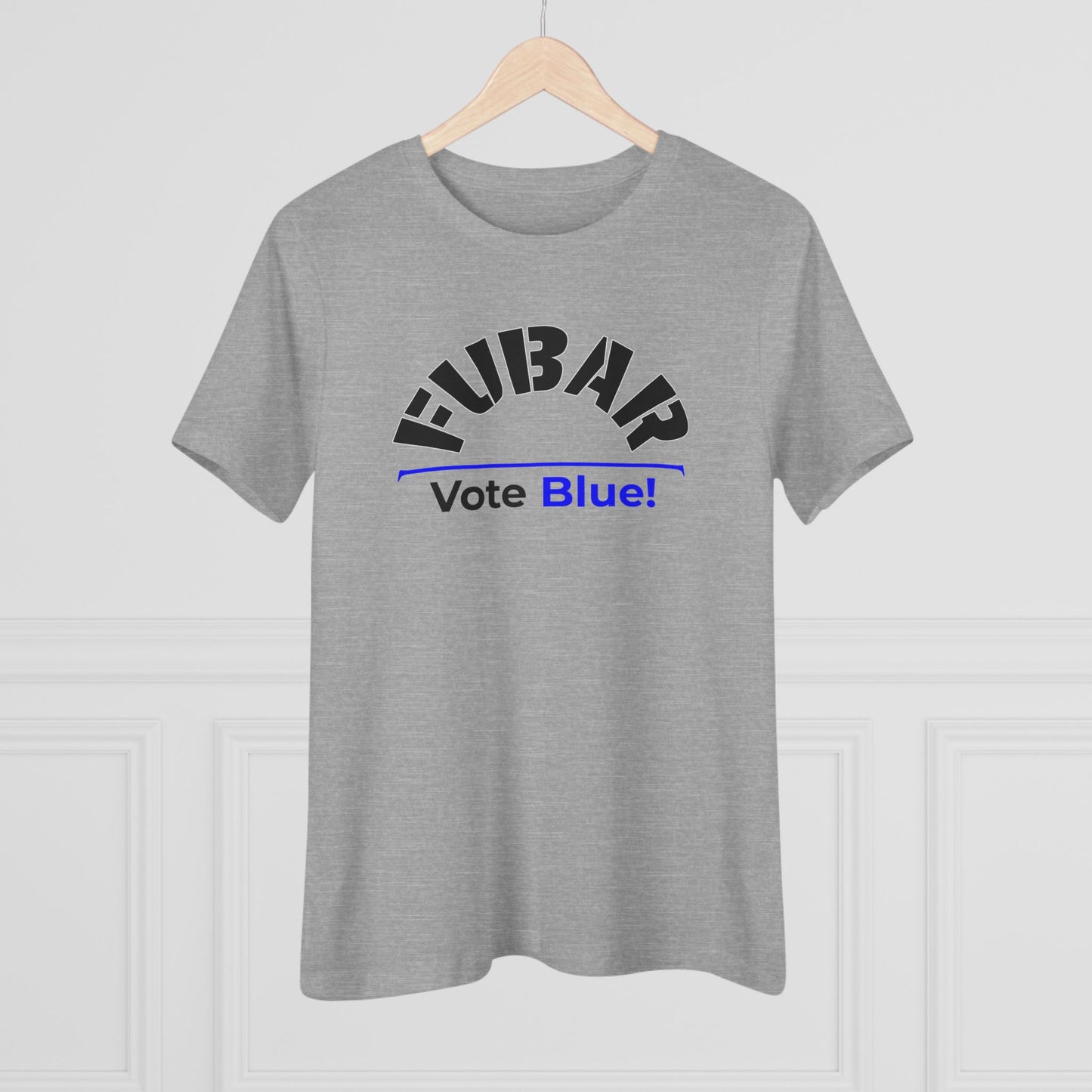 "Fubar - Vote Blue" - Women's Relaxed Fit - Black Text